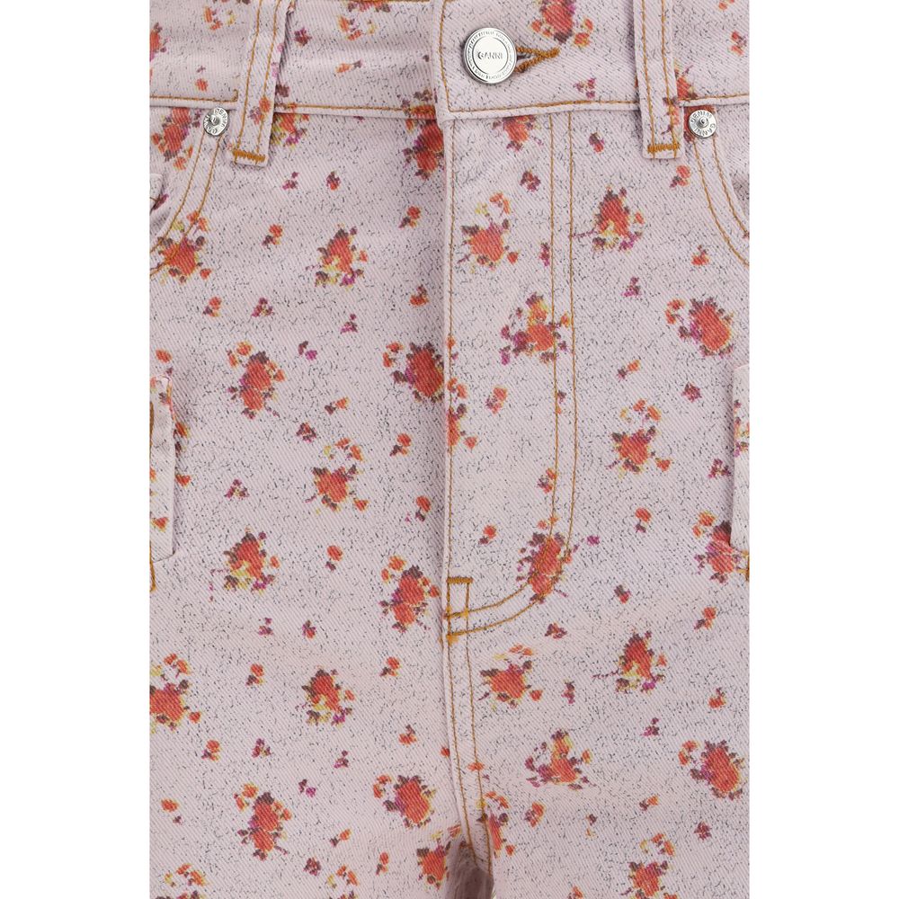 Pantalon décontracté Ganni en coton multicolore