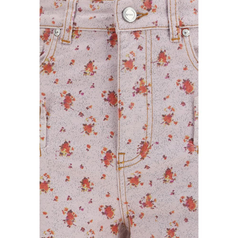 Ganni Multicolor Cotton Casual Pants