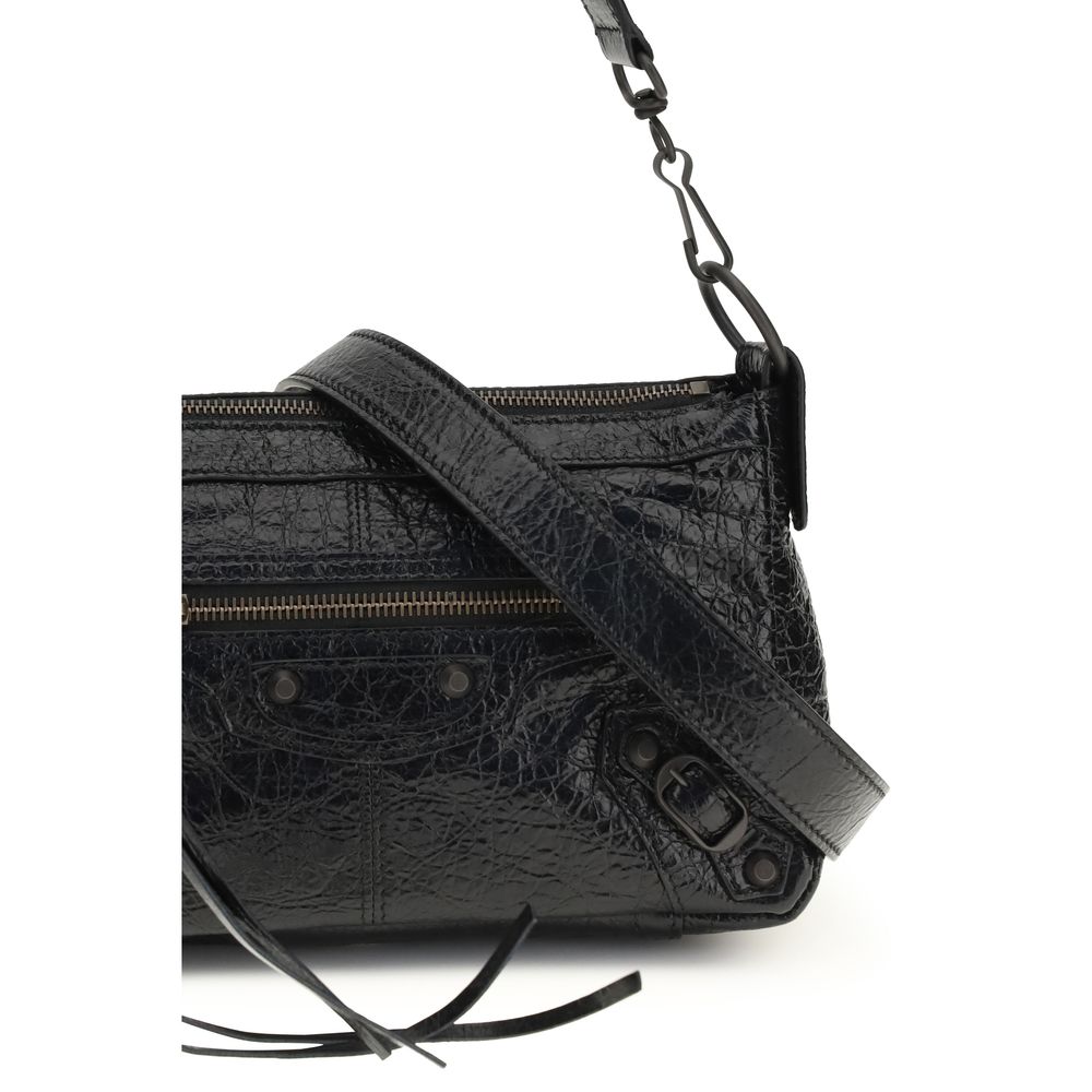 Balenciaga Black Lambskin Ovis Aries Shoulder Bag