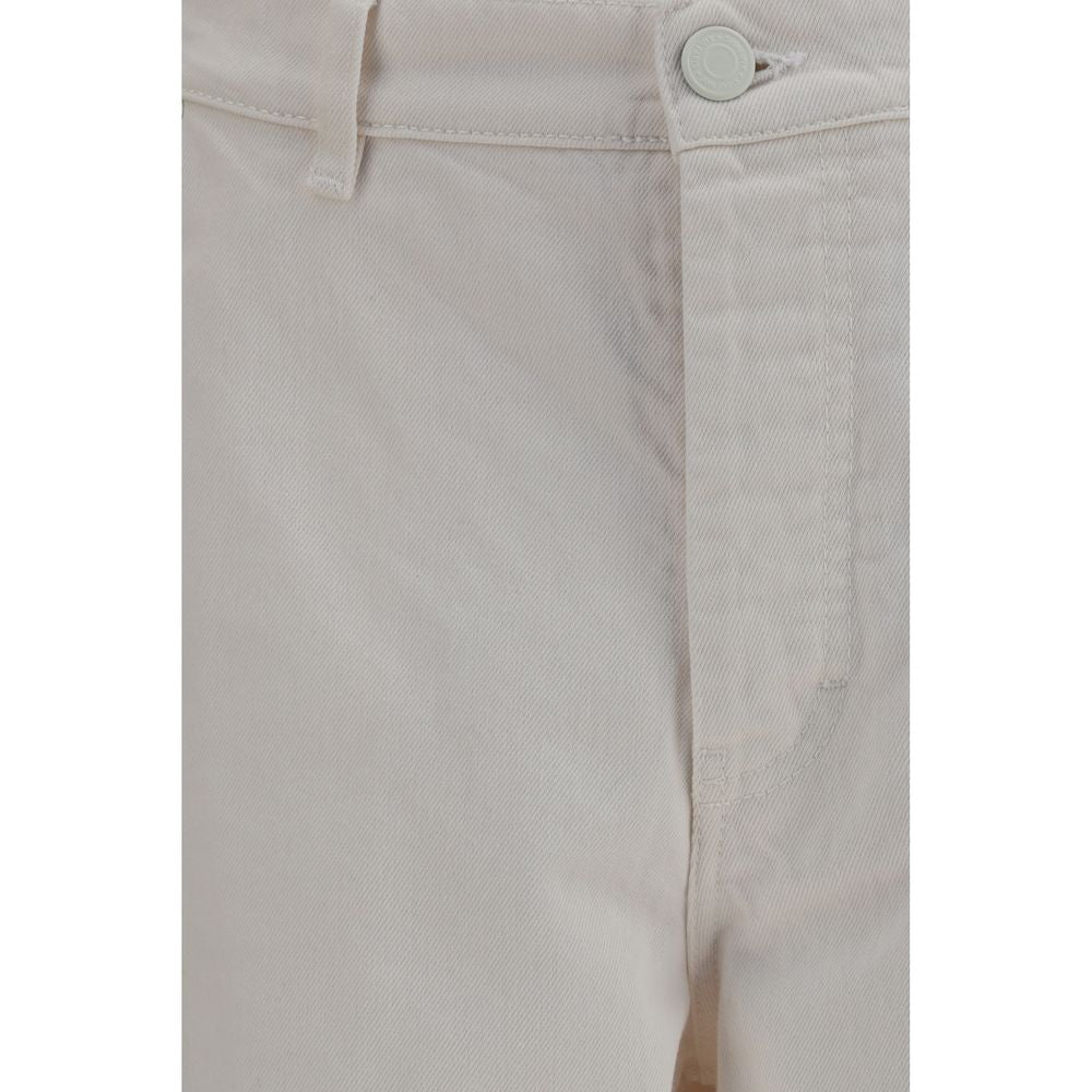 Ami Paris White Cotton Balloon Jeans for Men