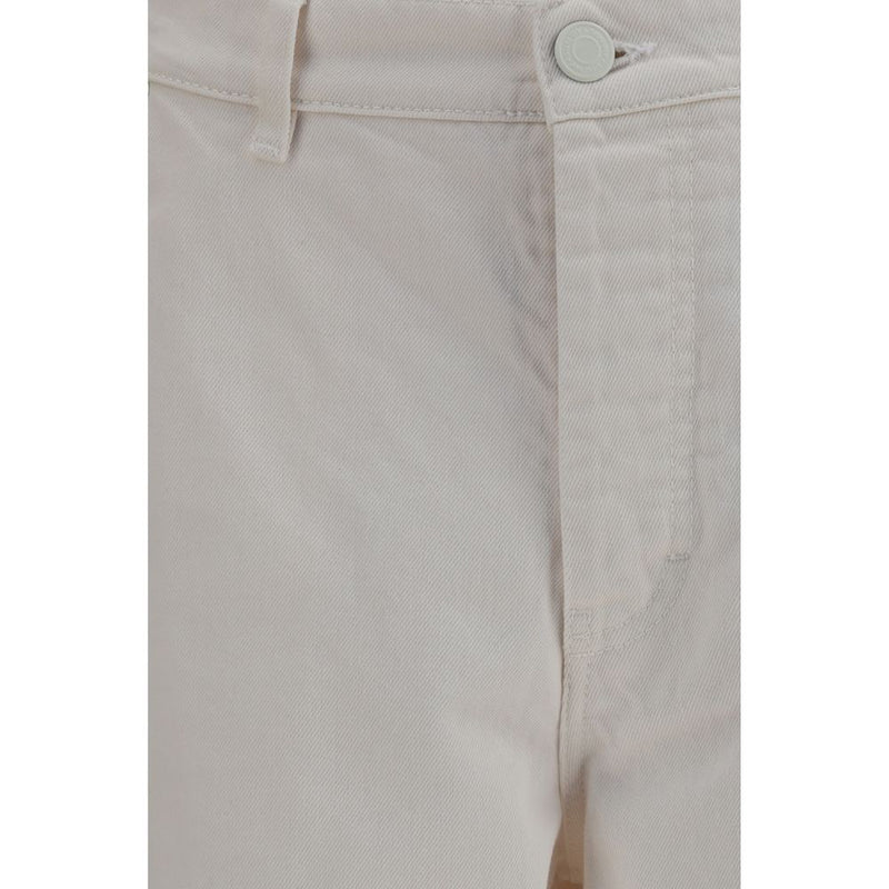 Ami Paris White Cotton Balloon Jeans for Men