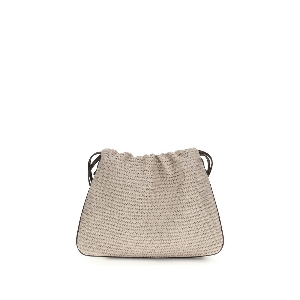 Sac à main Brunello Cucinelli en coton beige