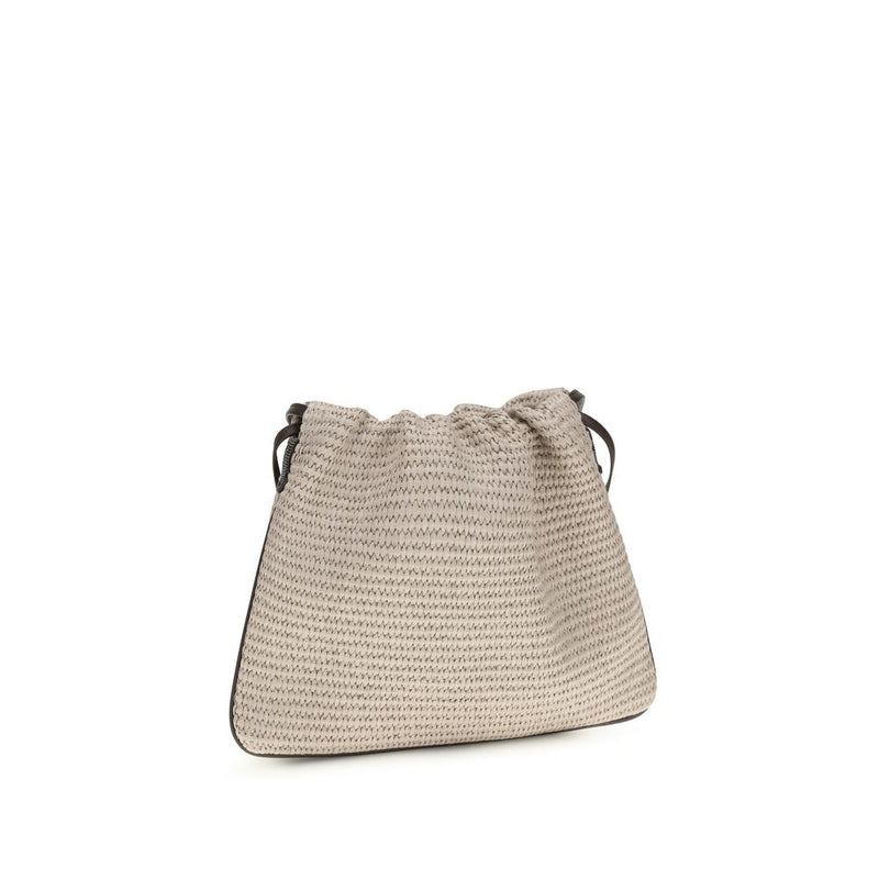 Brunello Cucinelli Beige Cotton Handbag