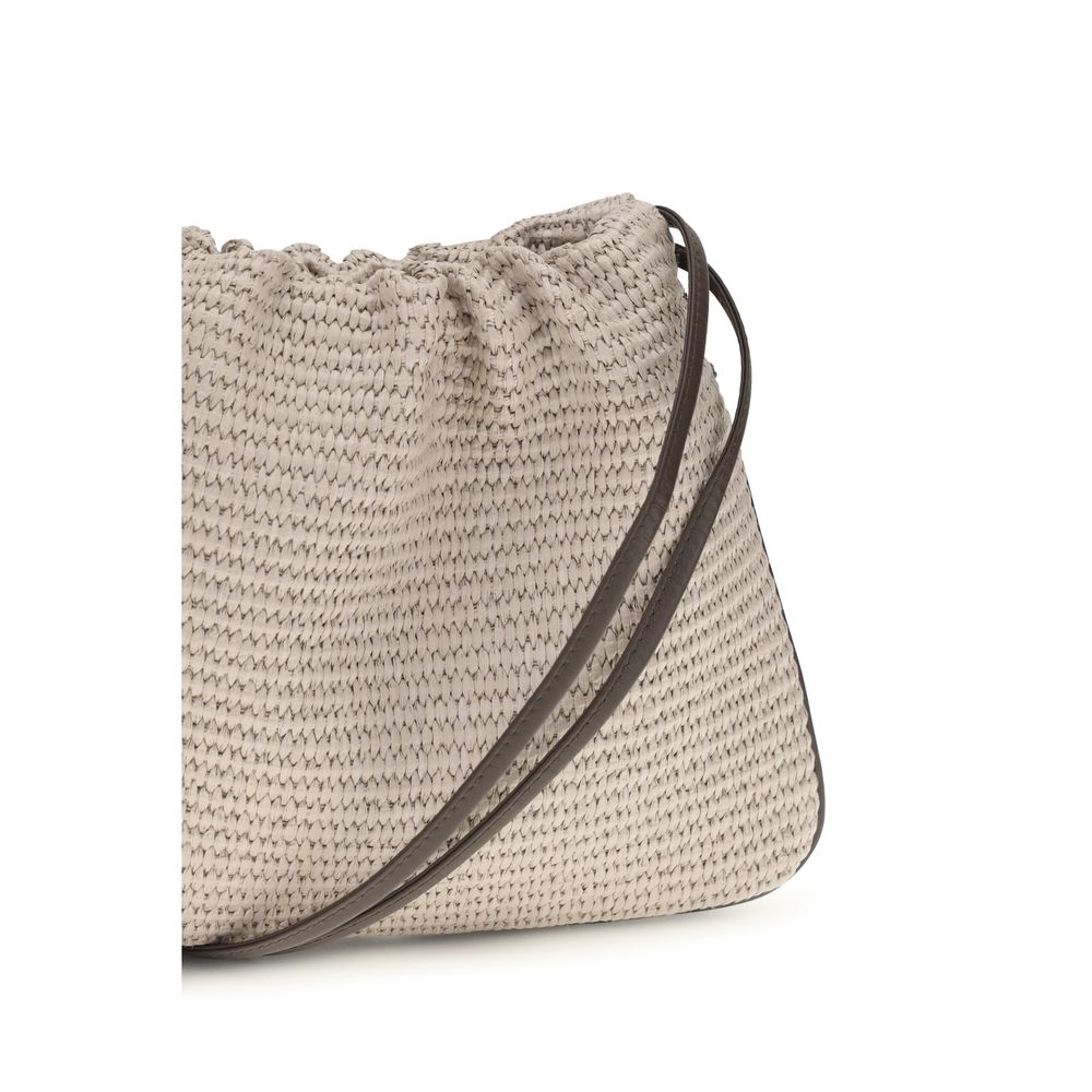 Sac à main Brunello Cucinelli en coton beige