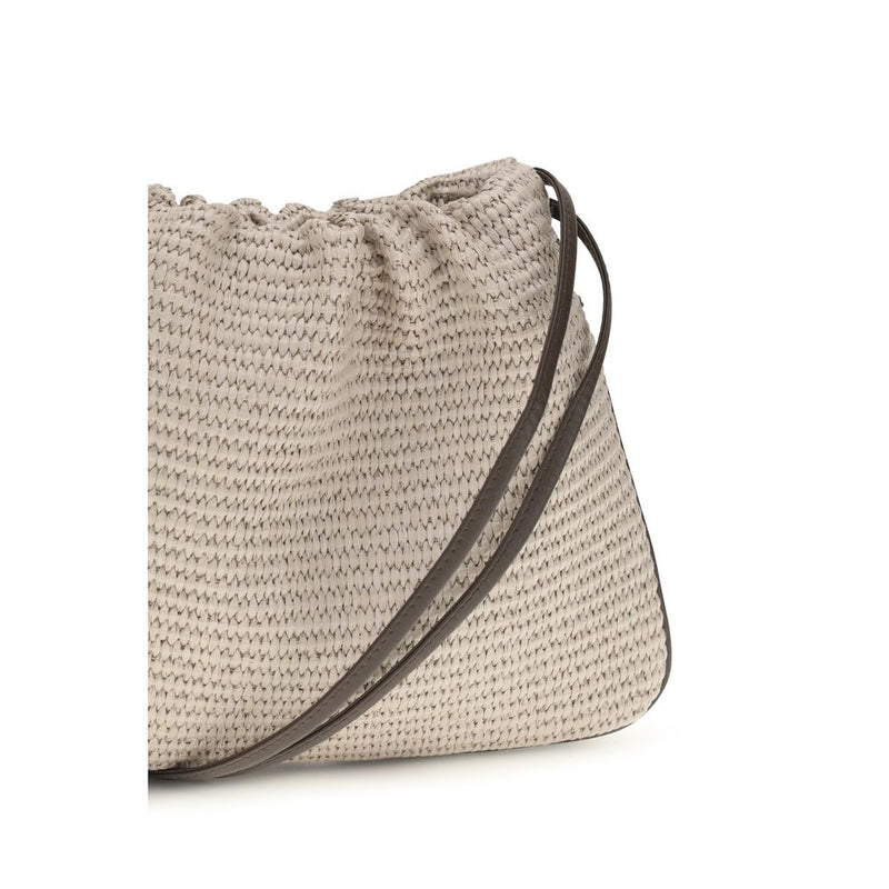 Brunello Cucinelli Beige Cotton Handbag