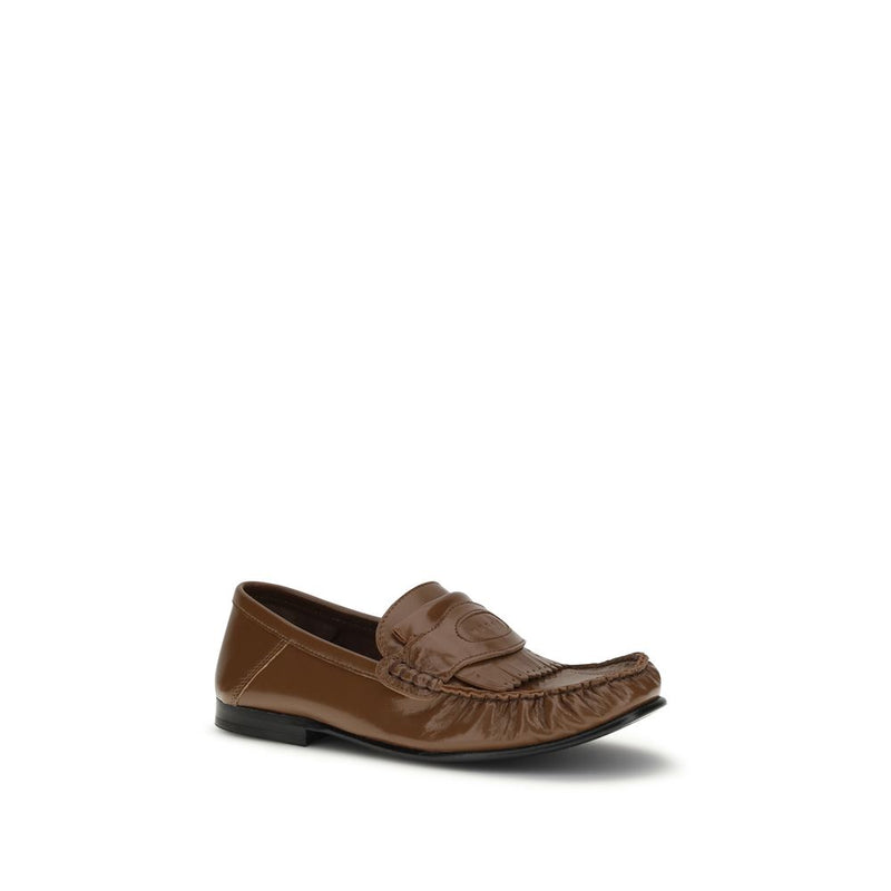 Marni Brown Lamb Ovis Aries Slip-On Loafers