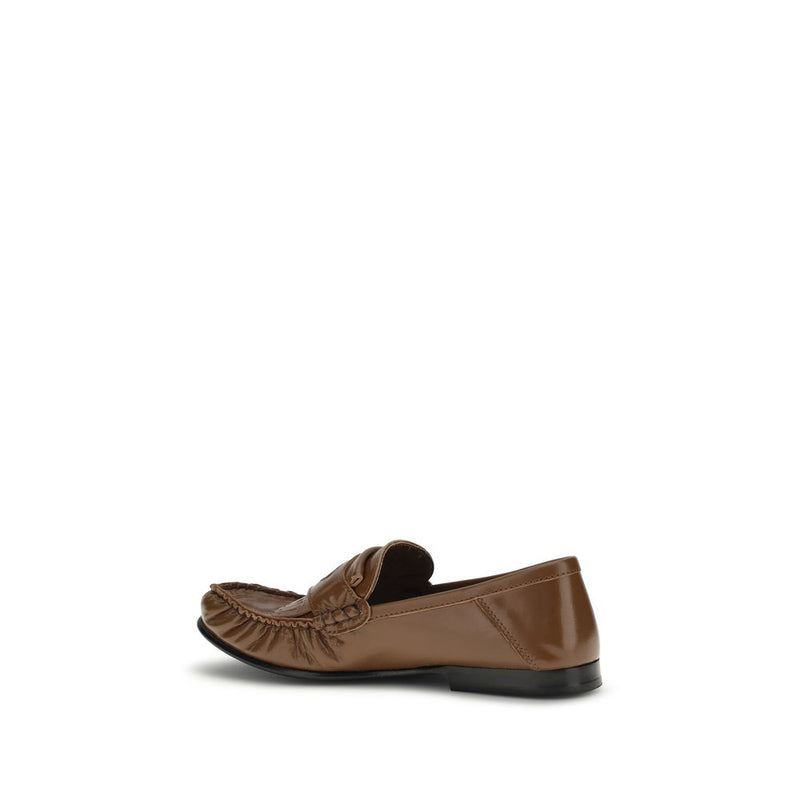 Marni Brown Lamb Ovis Aries Slip-On Loafers