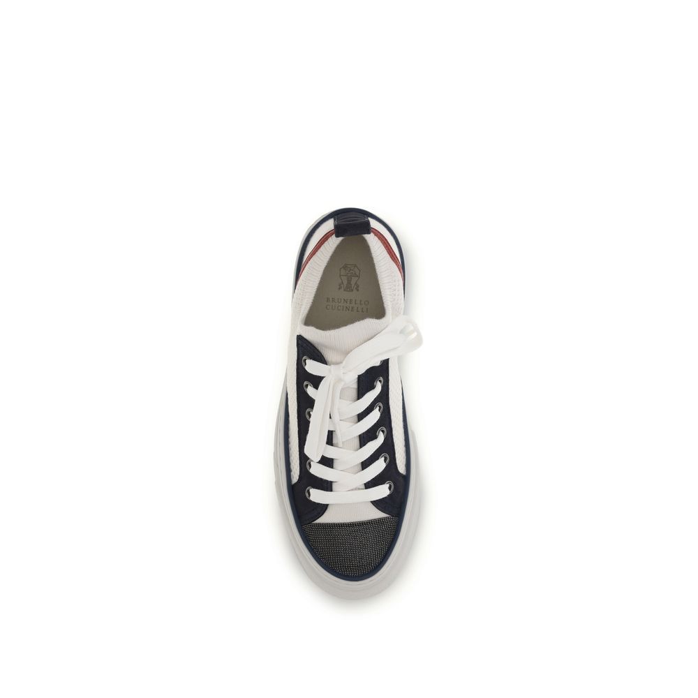 Brunello Cucinelli Multicolor Cotton Low Top Sneakers for Women