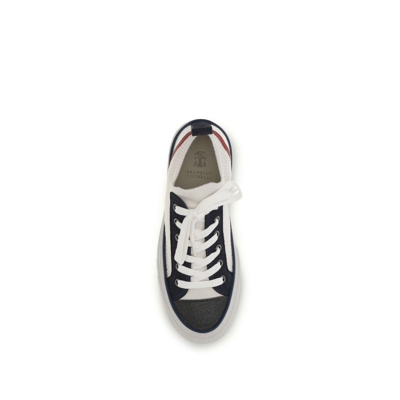 Brunello Cucinelli Multicolor Cotton Low Top Sneakers for Women