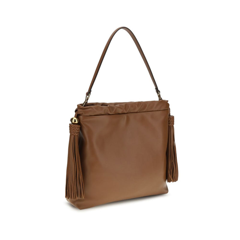 Etro Brown Lamb Ovis Aries Shoulder Bag