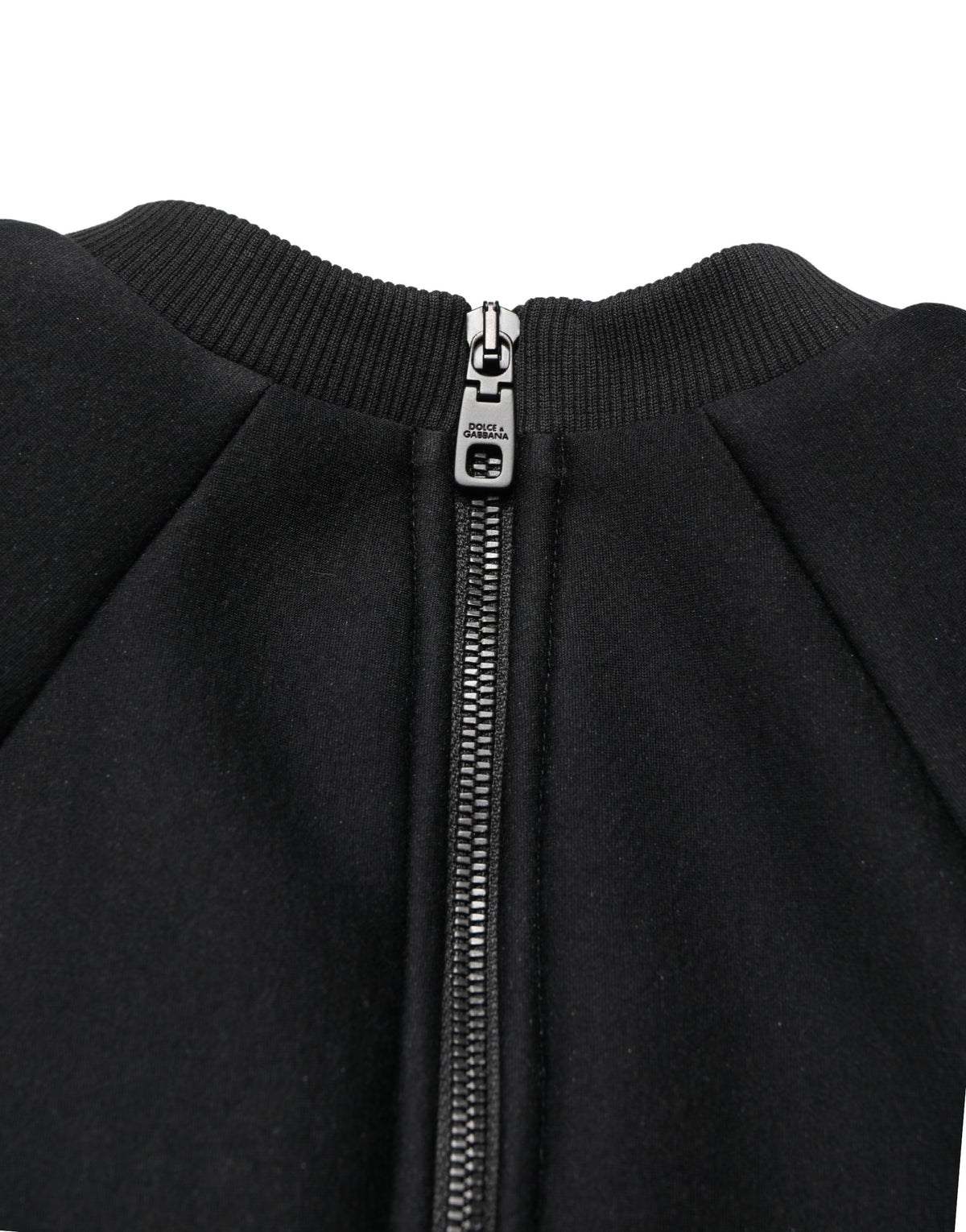 Philosophy Black Cropped Zipper Back Sweatshirt Sweater