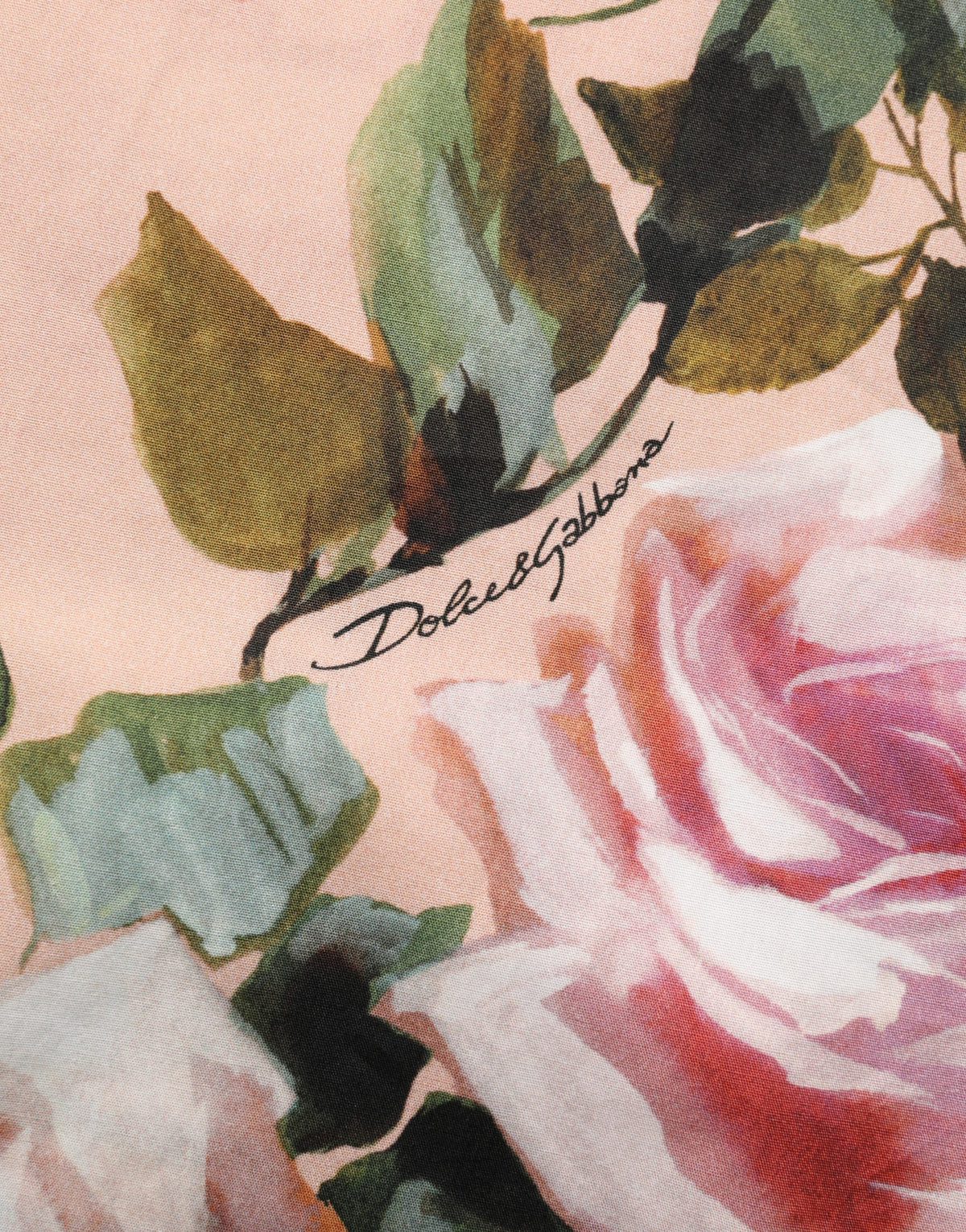 Dolce & Gabbana Pink Floral Cotton Button Front Shirt