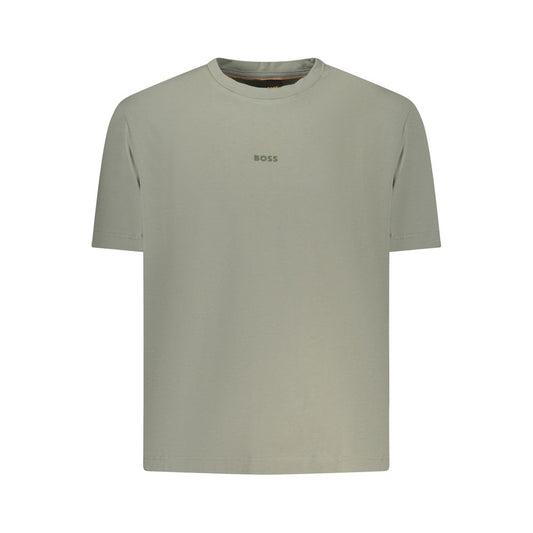 Hugo Boss Groen Katoenen Heren T-shirt