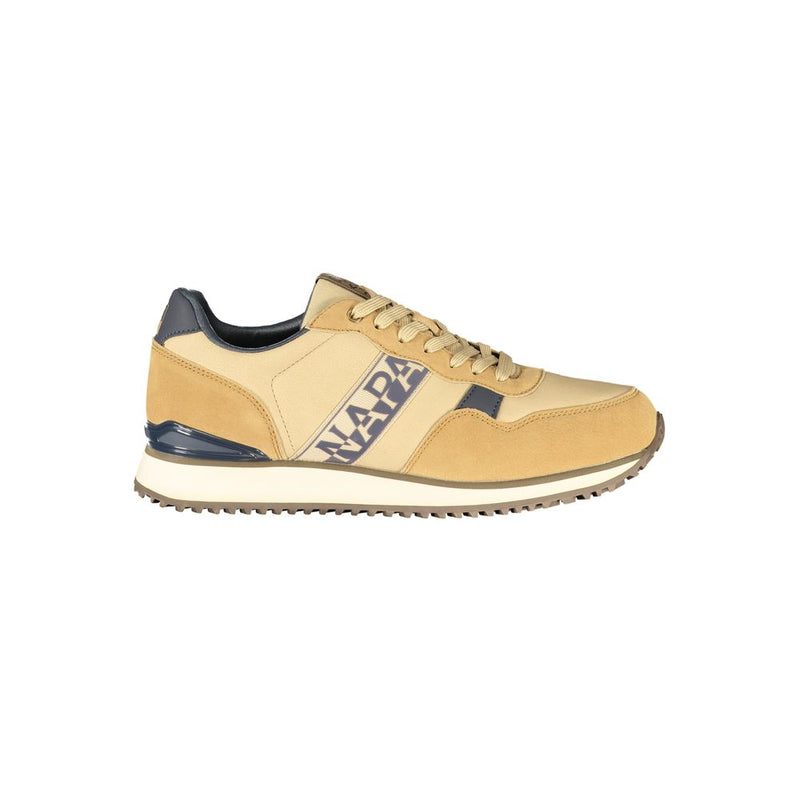 Napapijri Brown Fabric Men's Sneaker - Stylish & Comfortable