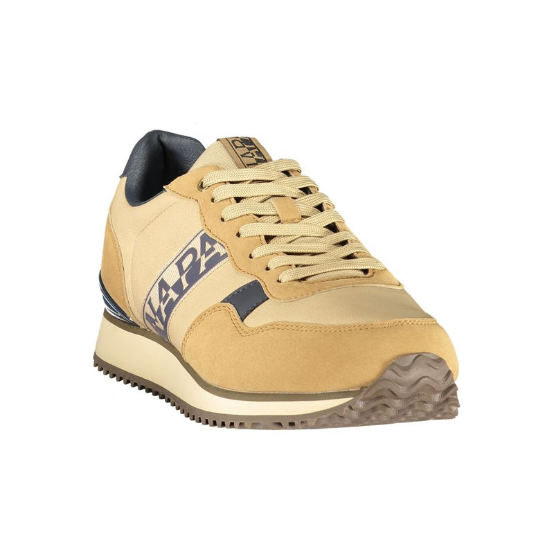 Napapijri Brown Fabric Men's Sneaker - Stylish & Comfortable