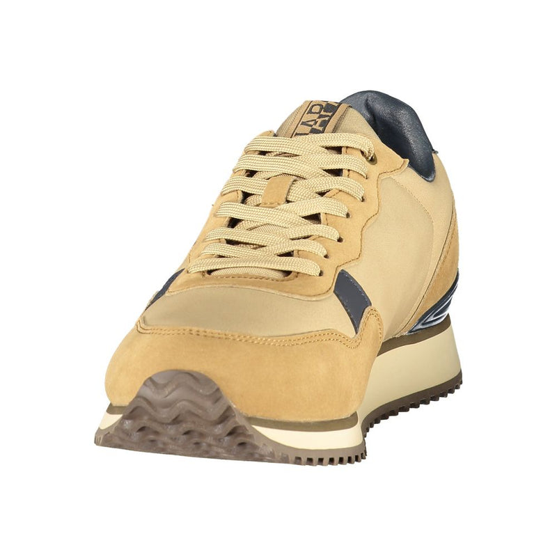 Napapijri Brown Fabric Men's Sneaker - Stylish & Comfortable
