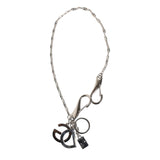 Dolce & Gabbana Silver Tone DG Logo Keychain - Luxury Accessory