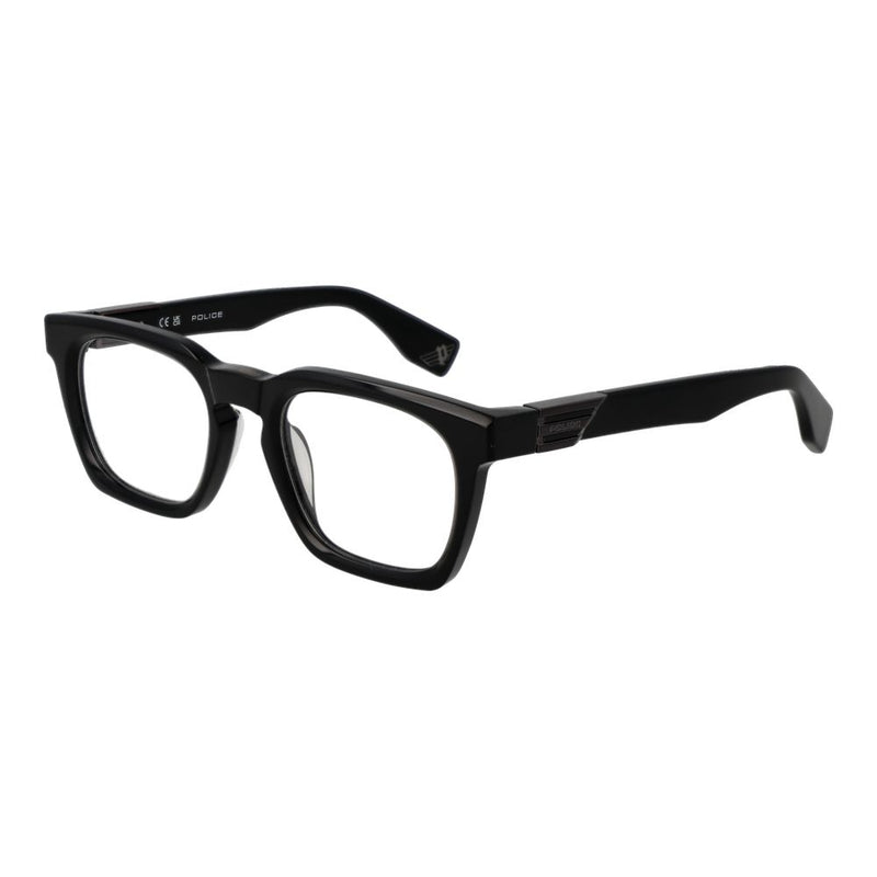 Lunettes en Acétate de Cellulose Noires Police pour Hommes