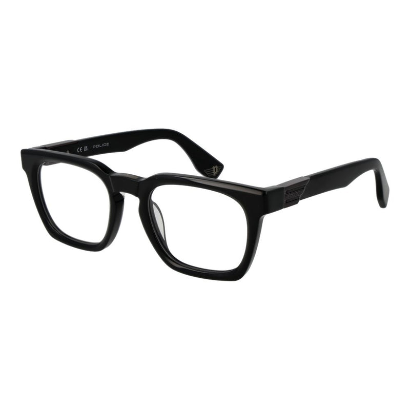 Lunettes en Acétate de Cellulose Noires Police pour Hommes