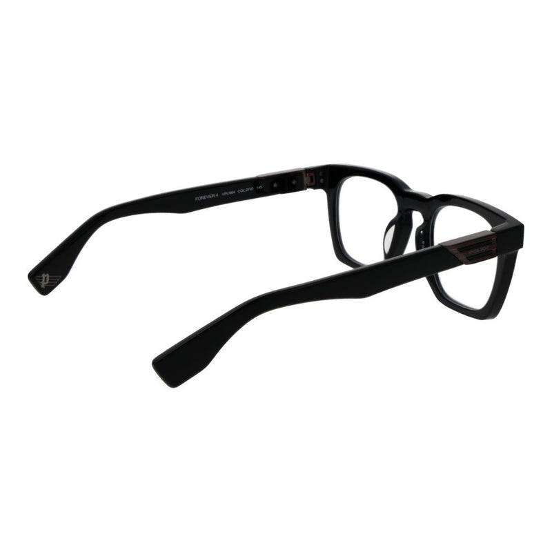 Lunettes en Acétate de Cellulose Noires Police pour Hommes