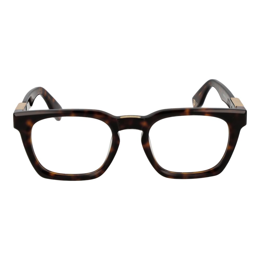 Lunettes en Acétate de Cellulose Marron Police pour Hommes