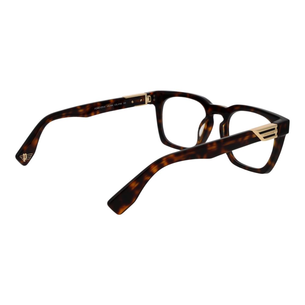 Lunettes en Acétate de Cellulose Marron Police pour Hommes