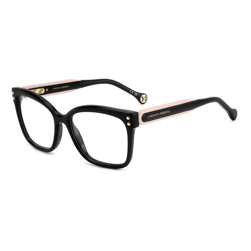 Carolina Herrera Black Acetate Butterfly Glasses (Frames)