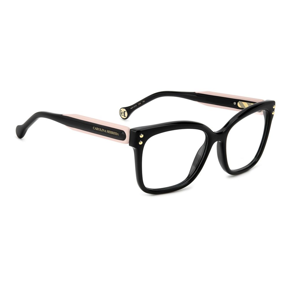 Carolina Herrera Black Acetate Butterfly Glasses (Frames)