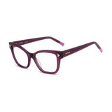 Missoni Purple Acetate Square Glasses Frames for Women