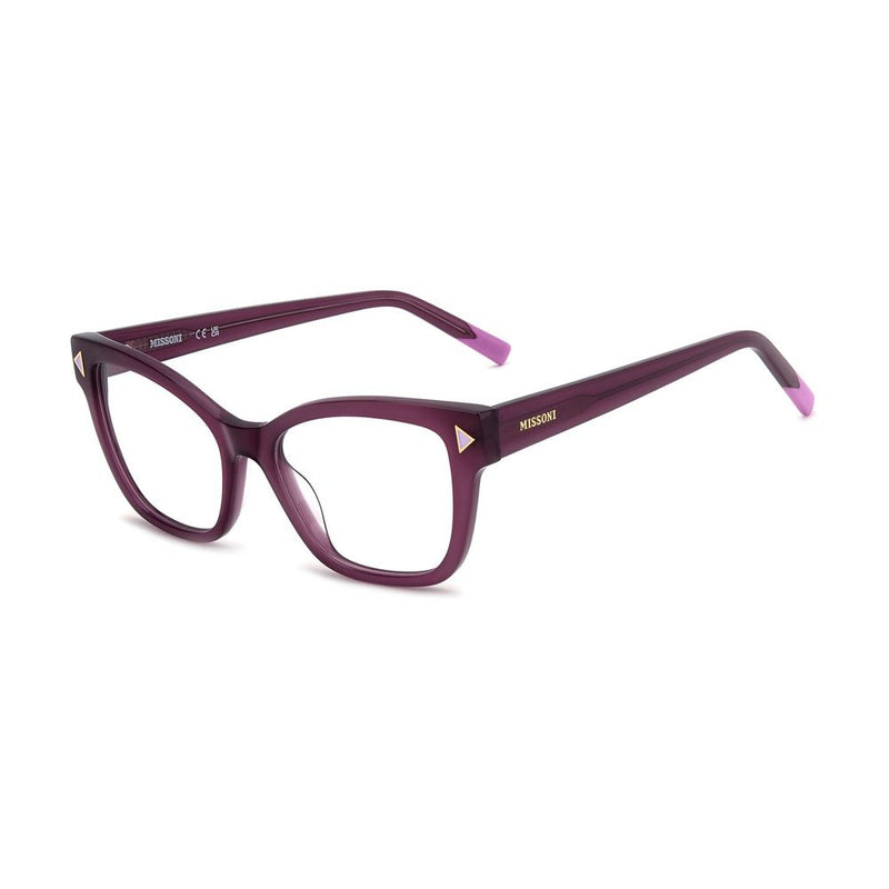 Missoni Purple Acetate Square Glasses Frames for Women