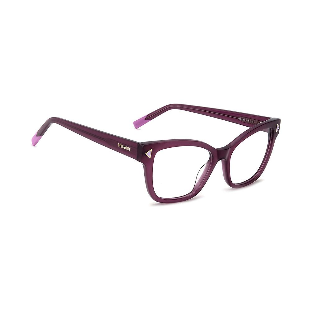 Missoni Purple Acetate Square Glasses Frames for Women