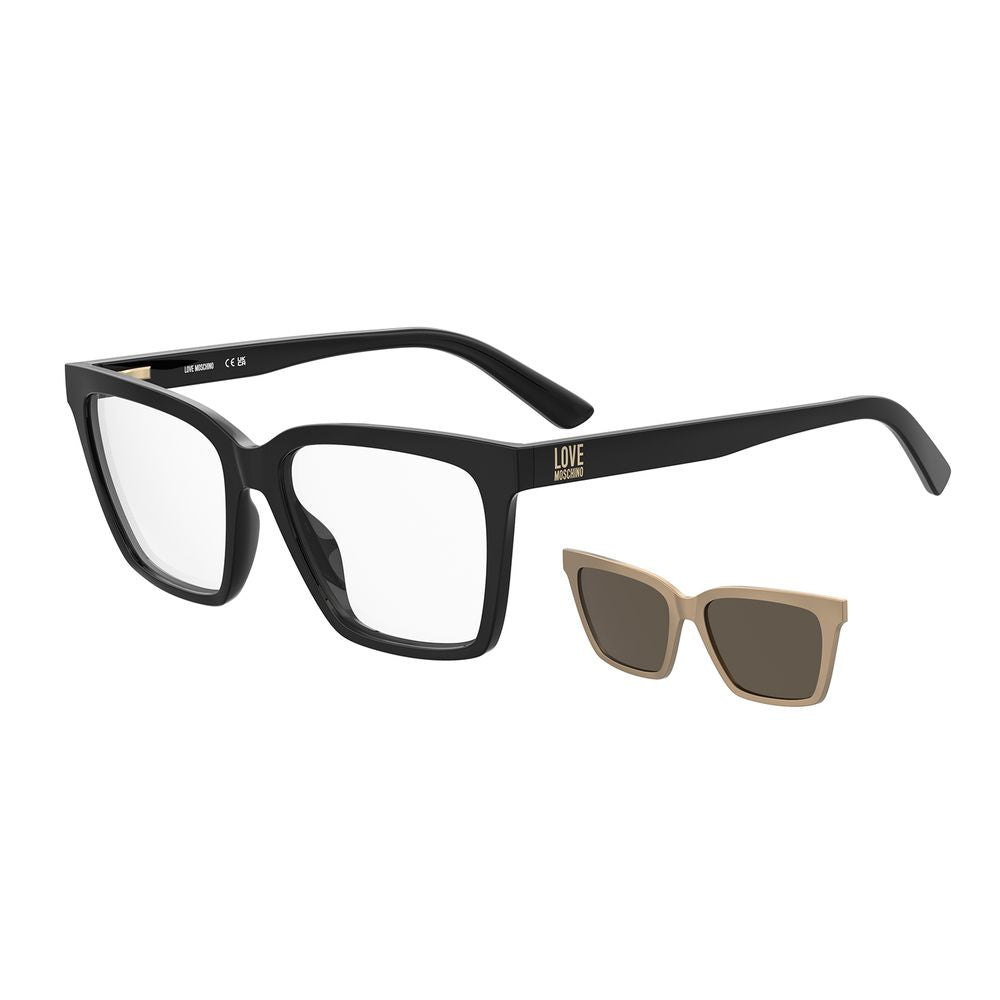 Love Moschino Black Acetate Butterfly Glasses (Frames)