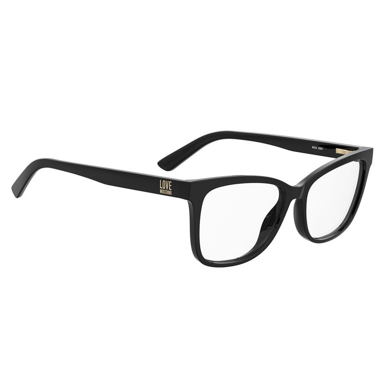 Love Moschino Black Plastic Cat Eye Glasses (Frames)