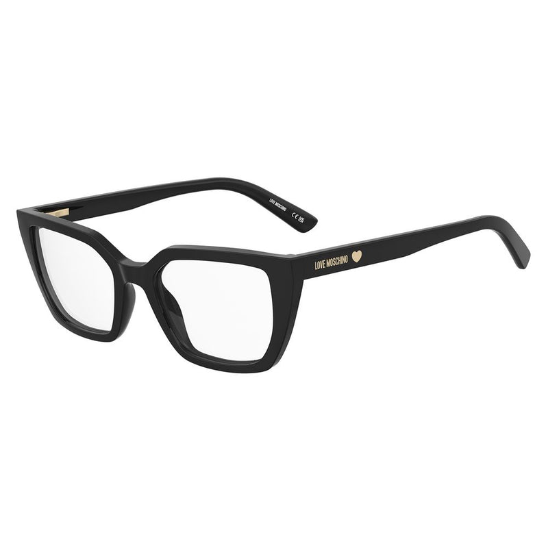 Love Moschino Black Acetate Square Glasses (Frames)