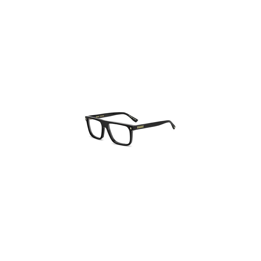 Dsquared² Black Acetate Glasses (Frames) - Stylish Square Design