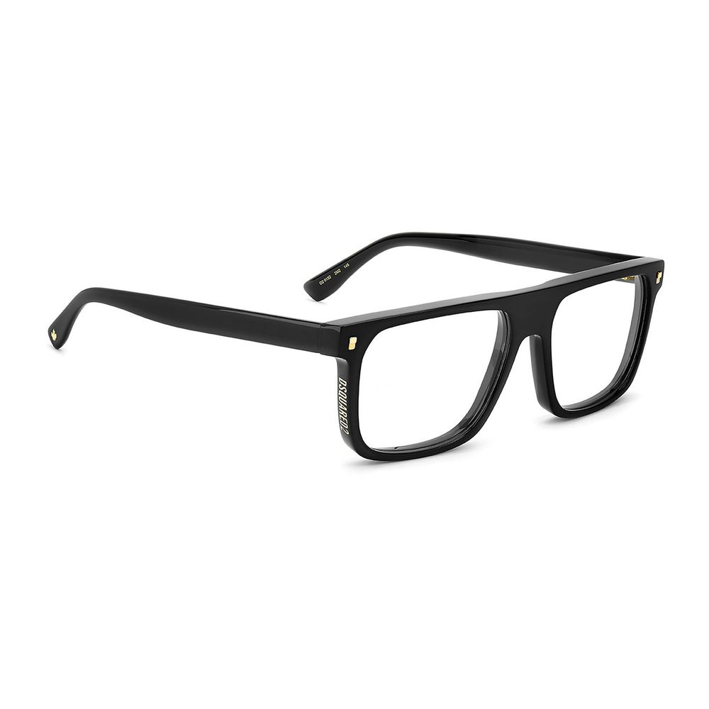 Dsquared² Black Acetate Glasses (Frames) - Stylish Square Design