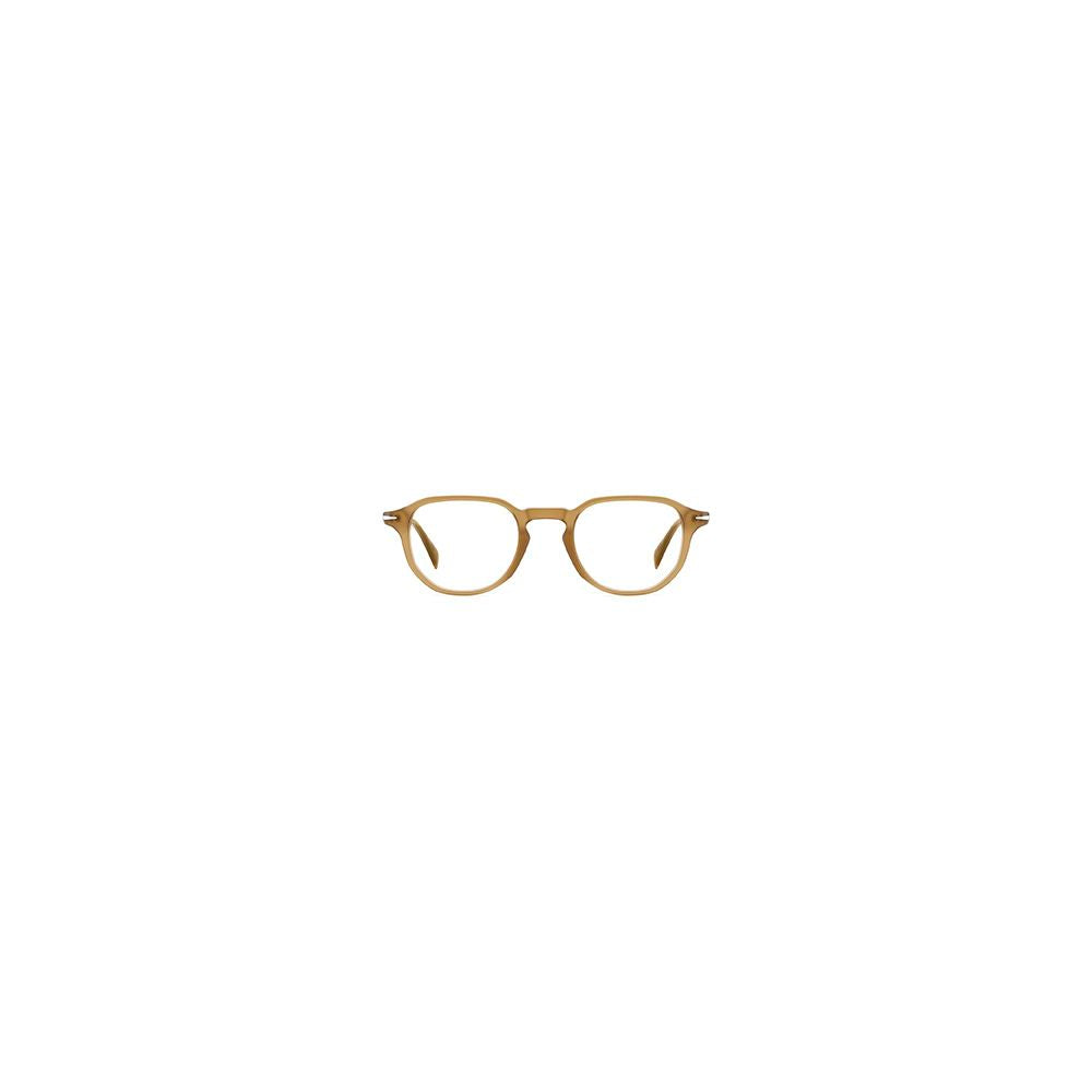 Lunettes en Acétate Beige David Beckham - Modèle Élégant