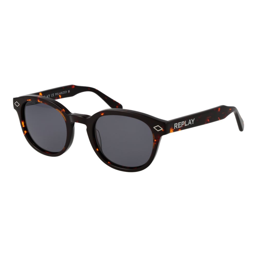 Lunettes de soleil Replay en acétate marron