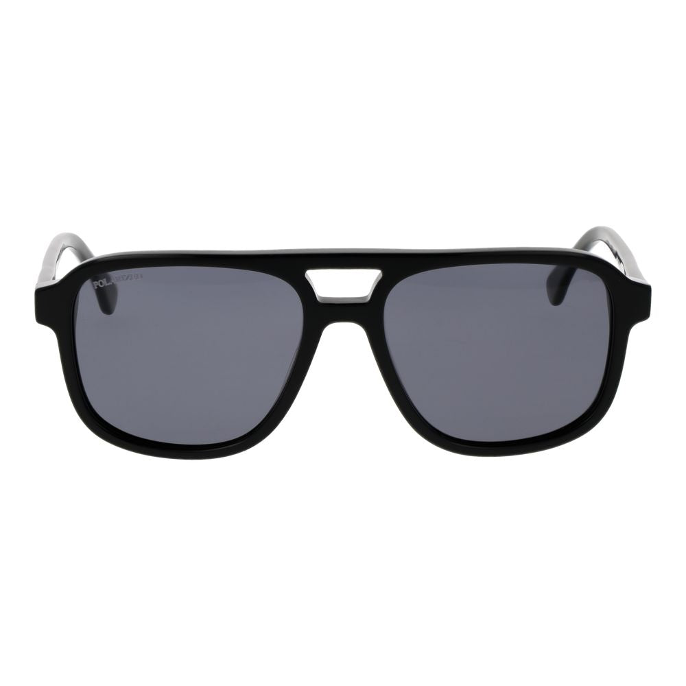 Replay Black Acetate Aviator Sunglasses for Men