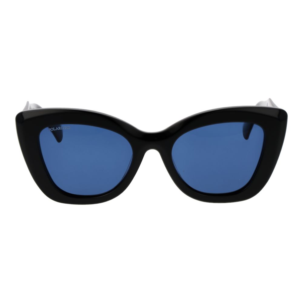 Replay Black Acetate Cat Eye Sunglasses for Women