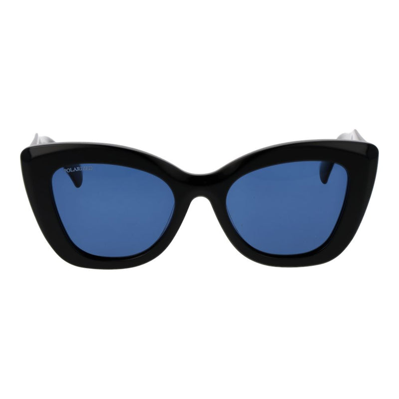 Replay Black Acetate Cat Eye Sunglasses for Women