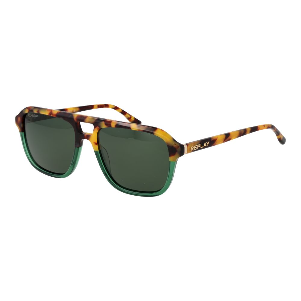 Replay Brown Acetate Sunglasses for Men
