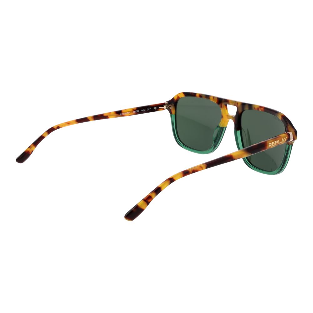 Replay Brown Acetate Sunglasses for Men