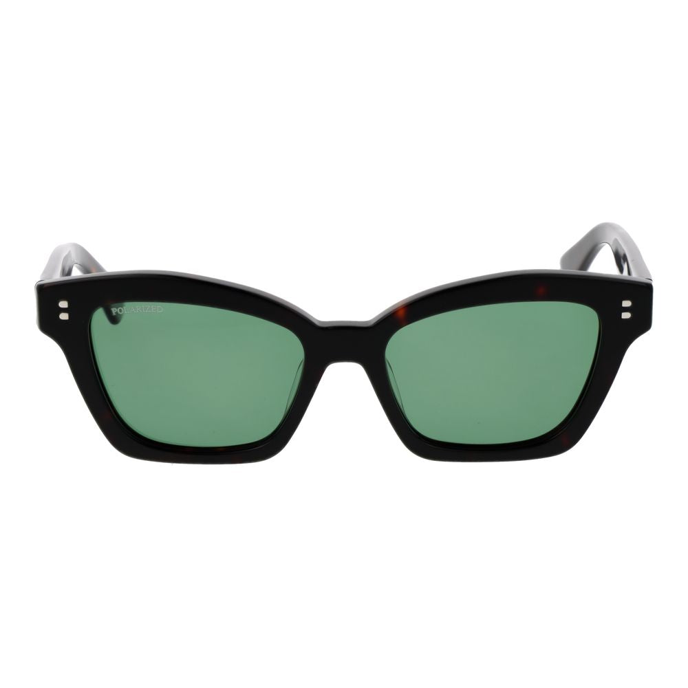 Replay Black Acetate Cat Eye Sunglasses for Women