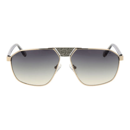 Guess Gold Metal Aviator Sunglasses for Men