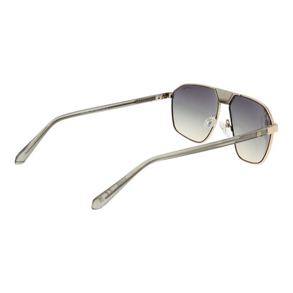 Guess Gold Metal Aviator Sunglasses for Men