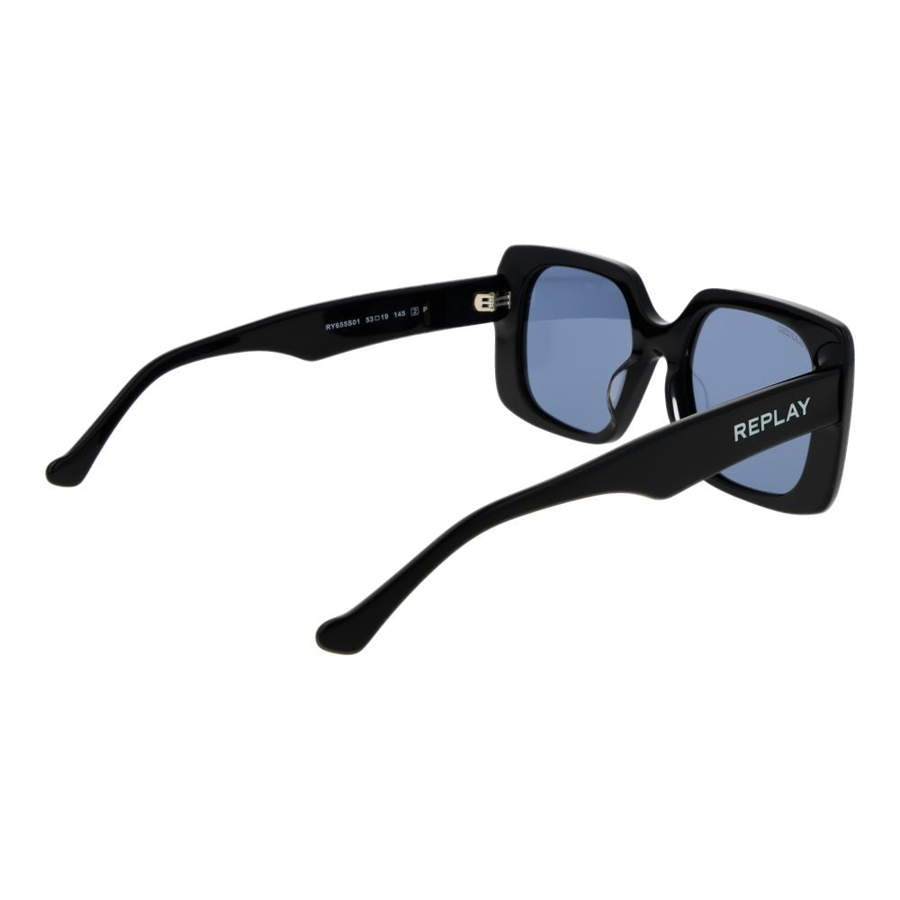 Replay Black Acetate Sunglasses for Women
