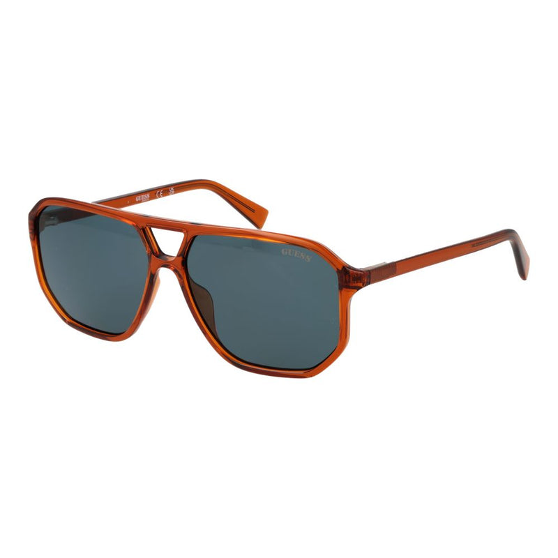 Guess Orange Plastic Aviator Sunglasses