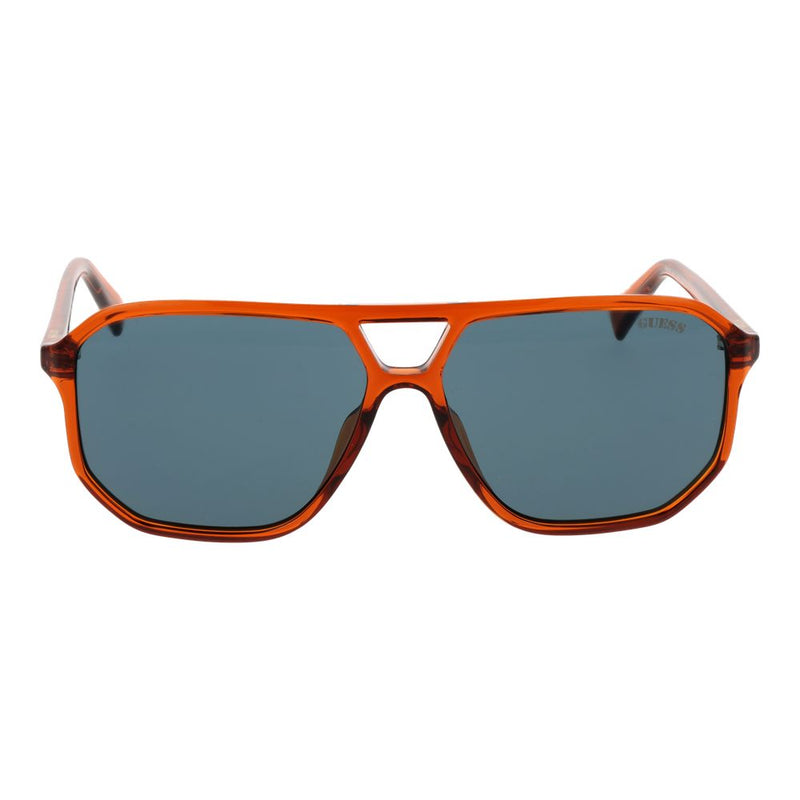 Guess Orange Plastic Aviator Sunglasses