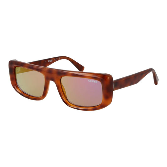 Guess Brown Plastic Sunglasses - Unisex Rectangle Style